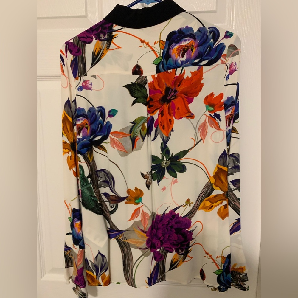 Brand New Reiss Lupa Bold Floral Printed Blouse - Picture 9 of 10